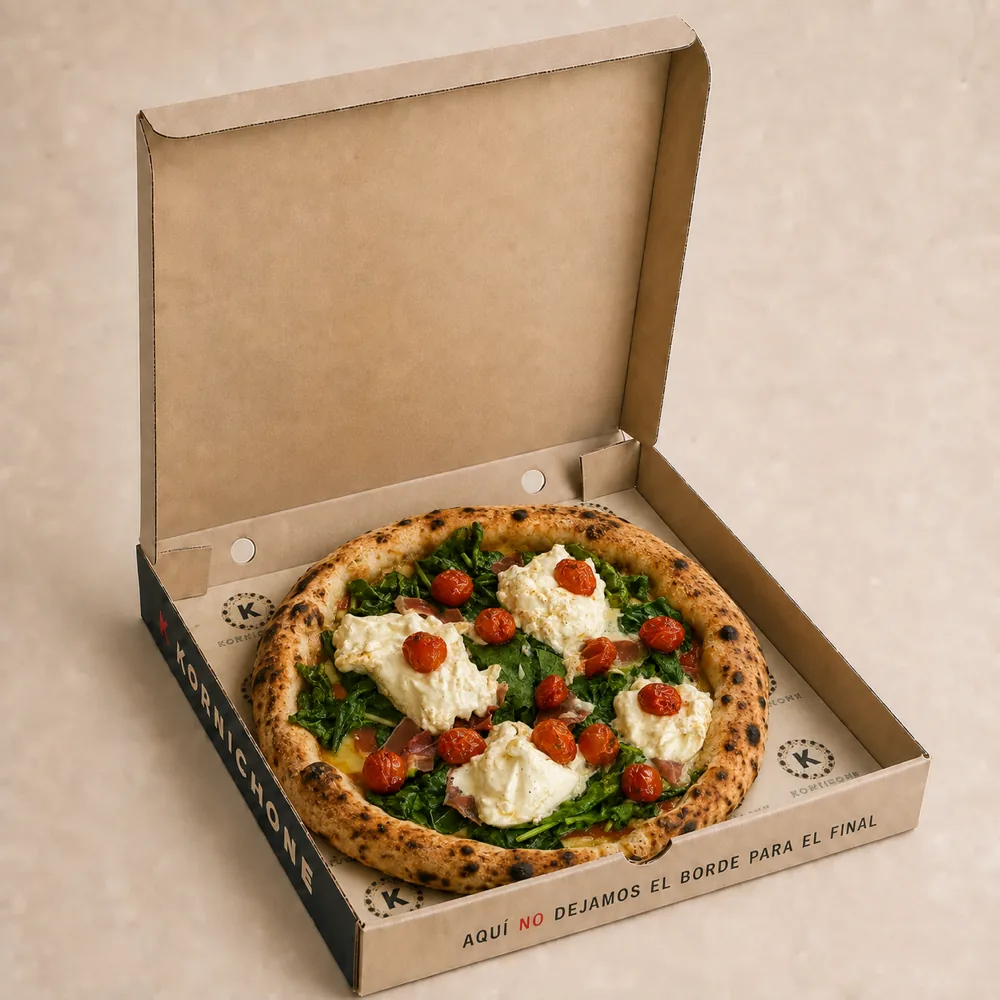 Pizza de 30 cm en su empaque